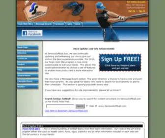 Serioussoftball.com(Serious Softball) Screenshot