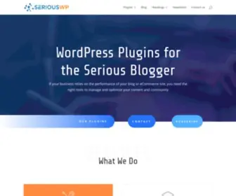 Seriouswp.com(Serious WordPress Plugins) Screenshot
