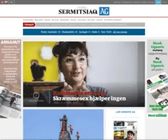 Sermitsiaq.ag(Nyheder) Screenshot