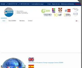 Sermo.org.pl(Stowarzyszenie Akademickich Ośrodków Nauczania Języków Obcych) Screenshot