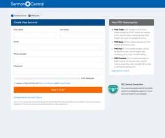 Sermoncentralpro.com(Payments) Screenshot