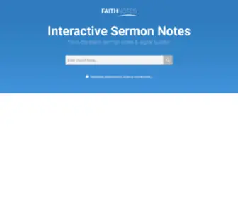 Sermons.church(Sermon Notes) Screenshot