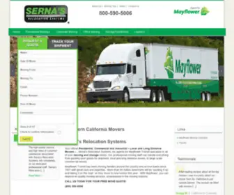 Sernasrelocationsystems.com(Southern California Movers) Screenshot