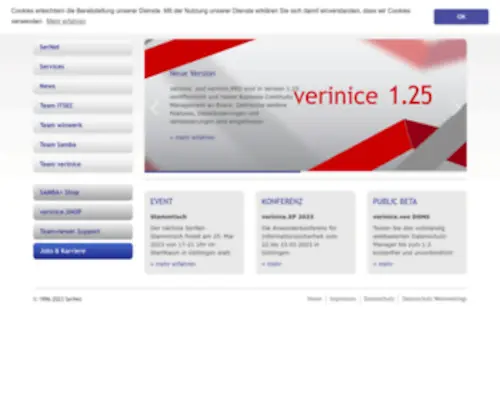 Ser.net(Sichere Infrastrukturen & Informationssicherheit) Screenshot