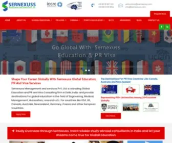 Sernexuss.com(#1 Best Immigration Consultants in Delhi for Canada) Screenshot