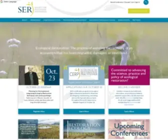 Ser.org(Society for Ecological Restoration) Screenshot