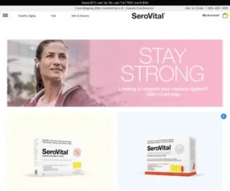 Serovital.com(Anti-Aging Supplements for Women) Screenshot