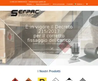 Serpac.it(Soluzioni per trasporto merce pericolosa) Screenshot