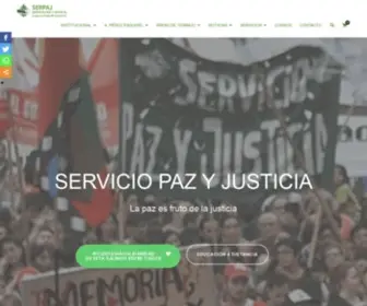 Serpaj.org.ar(Servicio Paz y Justicia) Screenshot