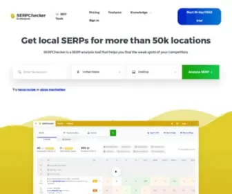 Serpchecker.com(Google SERP Competitor Analysis Tool) Screenshot