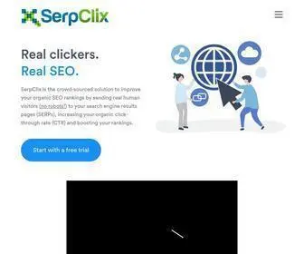 Serpclix.com(Real Clicks to Rank Higher) Screenshot