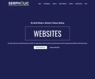 Serpholic.com(Creative Web Design Company) Screenshot