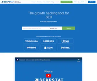 Serpstat.com(Growth Hacking Tool for SEO) Screenshot