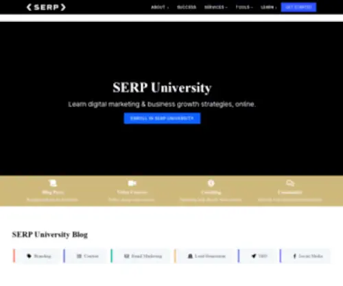 Serpuniversity.com(SERP Co) Screenshot