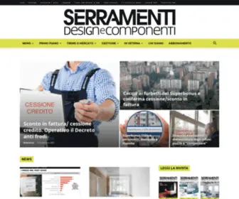 Serramentinews.it(Serramenti design e componenti) Screenshot