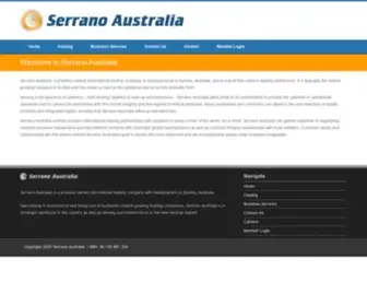 Serranoaustralia.com.au(Serrano Australia) Screenshot