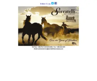 Serratellihatcompany.com(Serratelli Hat Company) Screenshot