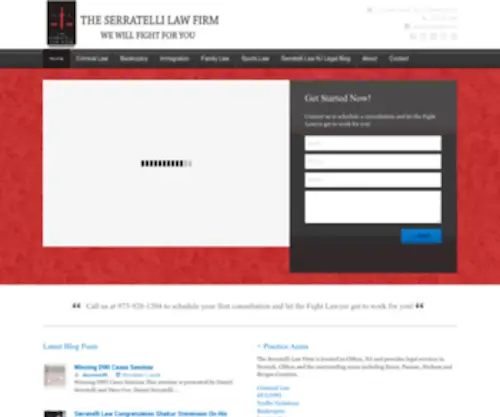 Serratellilaw.com(The Fight Lawyer) Screenshot