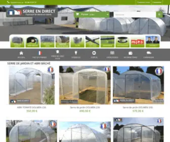 Serre-EN-Direct.fr(SERRE EN DIRECT premier fabricant en Bretagne de serre de jardin) Screenshot