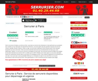 Serrurier.com(Serrurier à Paris) Screenshot