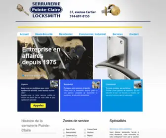 Serrurierpointeclaire.com(Serrurier Pointe) Screenshot