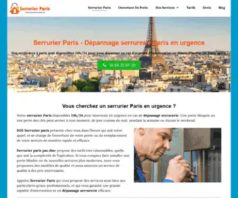 Serruriers-Paris.fr(Serrurier Paris) Screenshot