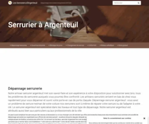 Serruriersargenteuil.fr(Les Serruriers d'Argenteuil) Screenshot