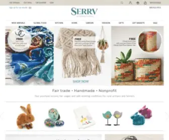 Serrv.org(Fair Trade Home Decor) Screenshot
