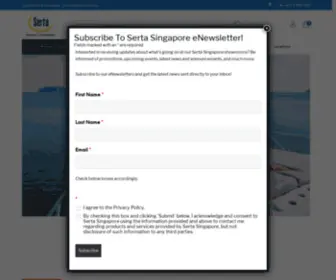 Serta.com.sg(We Make The World's Best Mattress) Screenshot