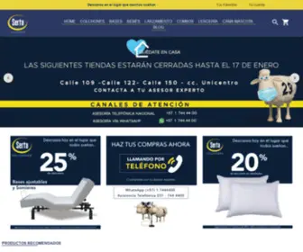 Sertacolombia.com.co(Serta Colombia) Screenshot