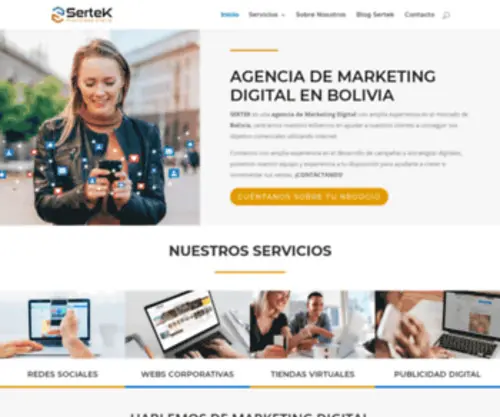 Sertek.com.bo(Agencia de Marketing Digital en Bolivia) Screenshot