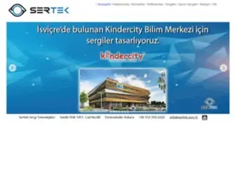 Sertek.com.tr(Interactive Exhibitions) Screenshot