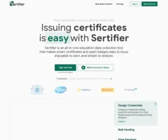 Sertifier.com(Sertifier) Screenshot