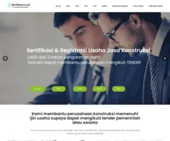 Sertifikasi.co.id(Sertifikasi konstruksi) Screenshot