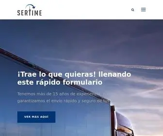 Sertimesa.com(Sertime, S.A. – Soluciones Logísticas) Screenshot