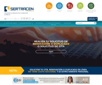 Sertracen.com.pa(Inicio) Screenshot