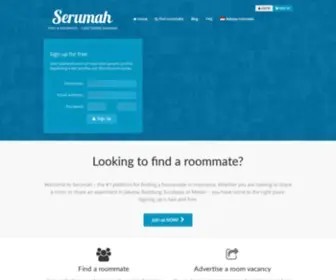 Serumah.com(Find a roommate in Jakarta) Screenshot