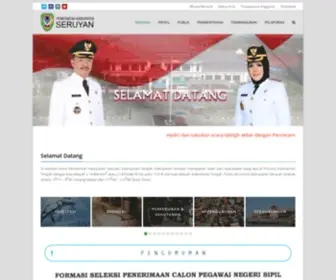 Seruyankab.go.id(Portal Pemerintah Kabupaten Seruyan) Screenshot