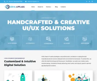 Servaapplabs.com(Best web ui/ux design agency) Screenshot