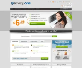 Servage.dk(Award Winning Web Hosting from ServageOne) Screenshot