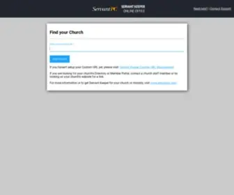 Servantkeeper.com(Find your Church) Screenshot