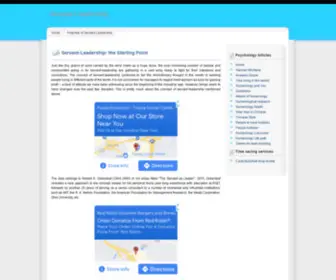 Servantleadershipblog.com(The Starting Point) Screenshot