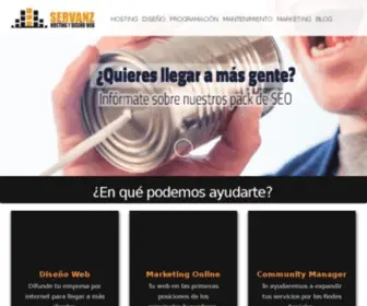 Servanz.com(Modo de mantenimiento) Screenshot