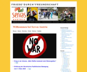 Servas-Austria.org(F R I E D E) Screenshot