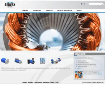 Servax.com(Elektroantriebe nach Mass) Screenshot