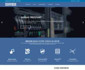 ServBox.fr(Serveur dédié à partir de 19.90 € HT /mois. Processeur Intel) Screenshot