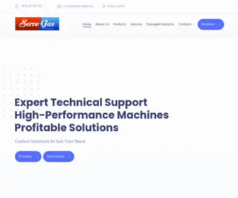 Servegas.qa(Industrial Solutions & Service Provider) Screenshot