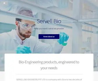 Servellbio.com(Servell Bio Engineers) Screenshot