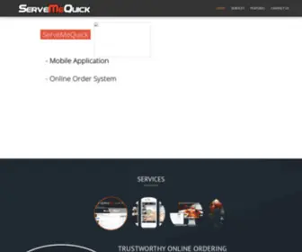 Servemequick.com(Restaurant Online Service) Screenshot