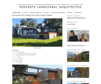 Serventelarrazabalarquitectos.com(Arquitectos Patagonia) Screenshot